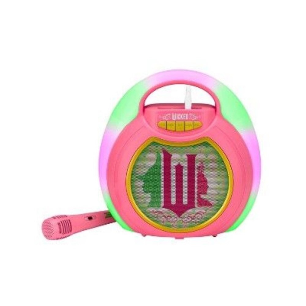 Wicked -  Bluetooth MP3 Karaoke with Microphone Light Show Pink NEW IN BOX